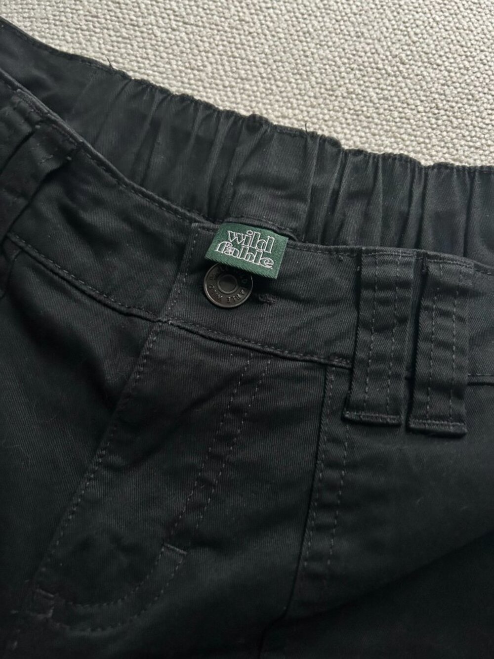 🌟Free With Purchase🌟 Target Wild Fable Mid-Rise Cargo Pants in Black, Size XXS - Picture 8 of 8